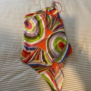 Emilio Pucci Multicolor Swirl One Piece